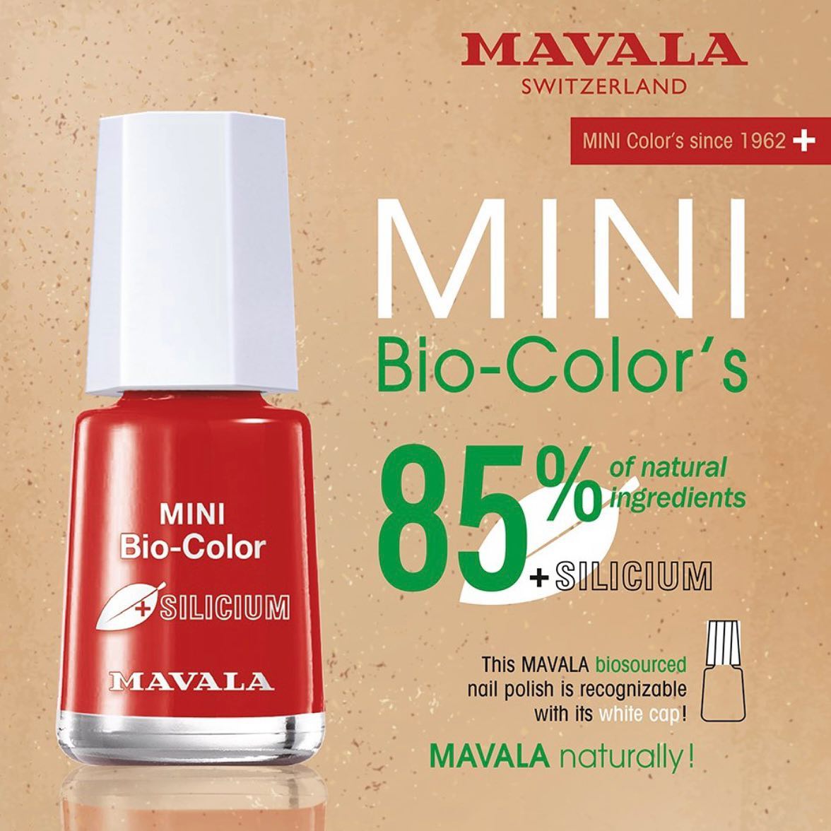 📣New Arrival - Bio sourced nail polishes with 85% natural ingredients

MAVALA MINI BIO-COLORS are made with natural ingr