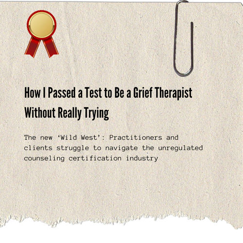 How I Passed a Test to Be a Grief Therapist Without Really Trying thumbnail