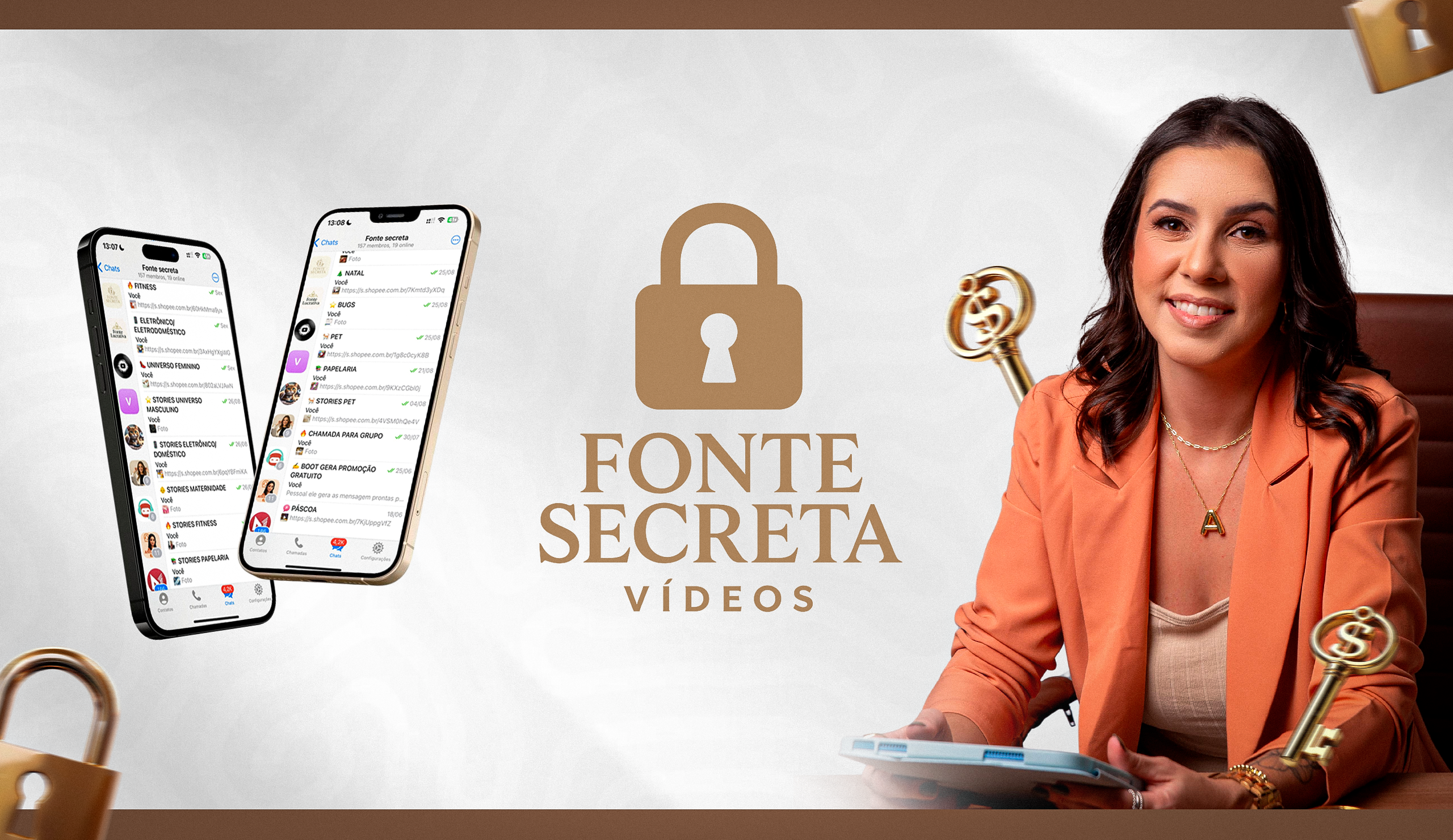 Fonte Secreta Vídeos prontos para postar e faturar thumbnail