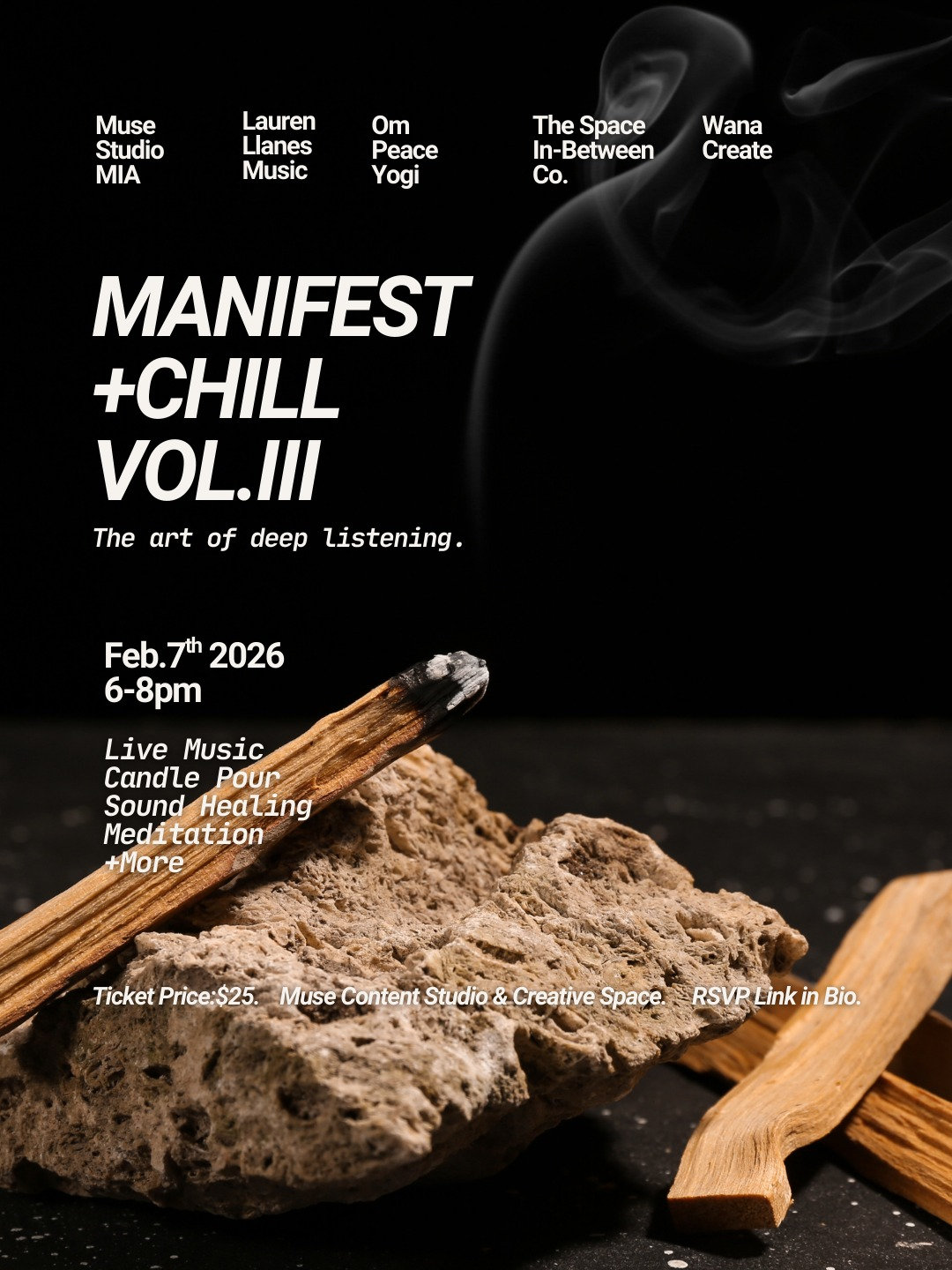 Manifest + Chill Vol. III | Muse Studio • 2.7, 6-8p thumbnail