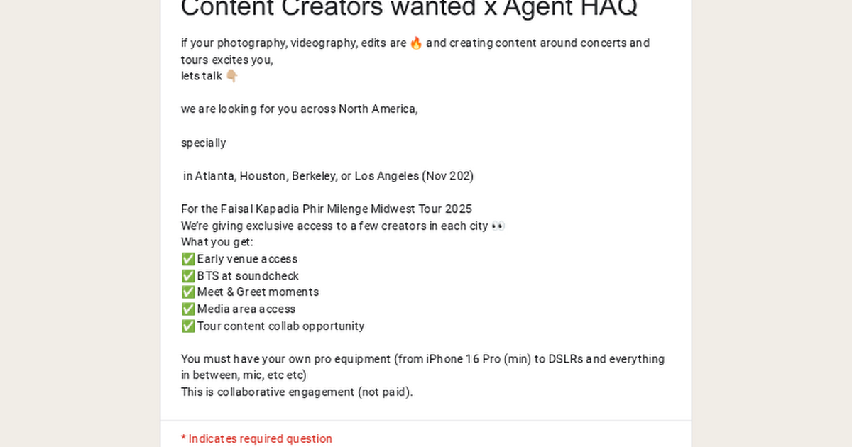 Content Creators wanted x Agent HAQ thumbnail