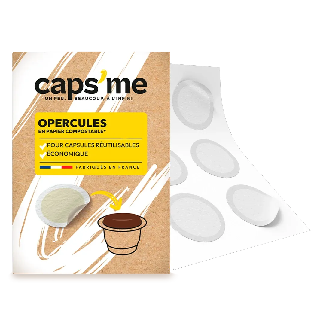 Opercules en papier pour capsules réutilisables Caps'me compatibles Nespresso® Original* thumbnail