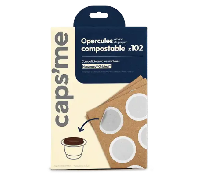 Opercules en papier pour capsules réutilisables Caps'me compatibles Nespresso® Original* thumbnail