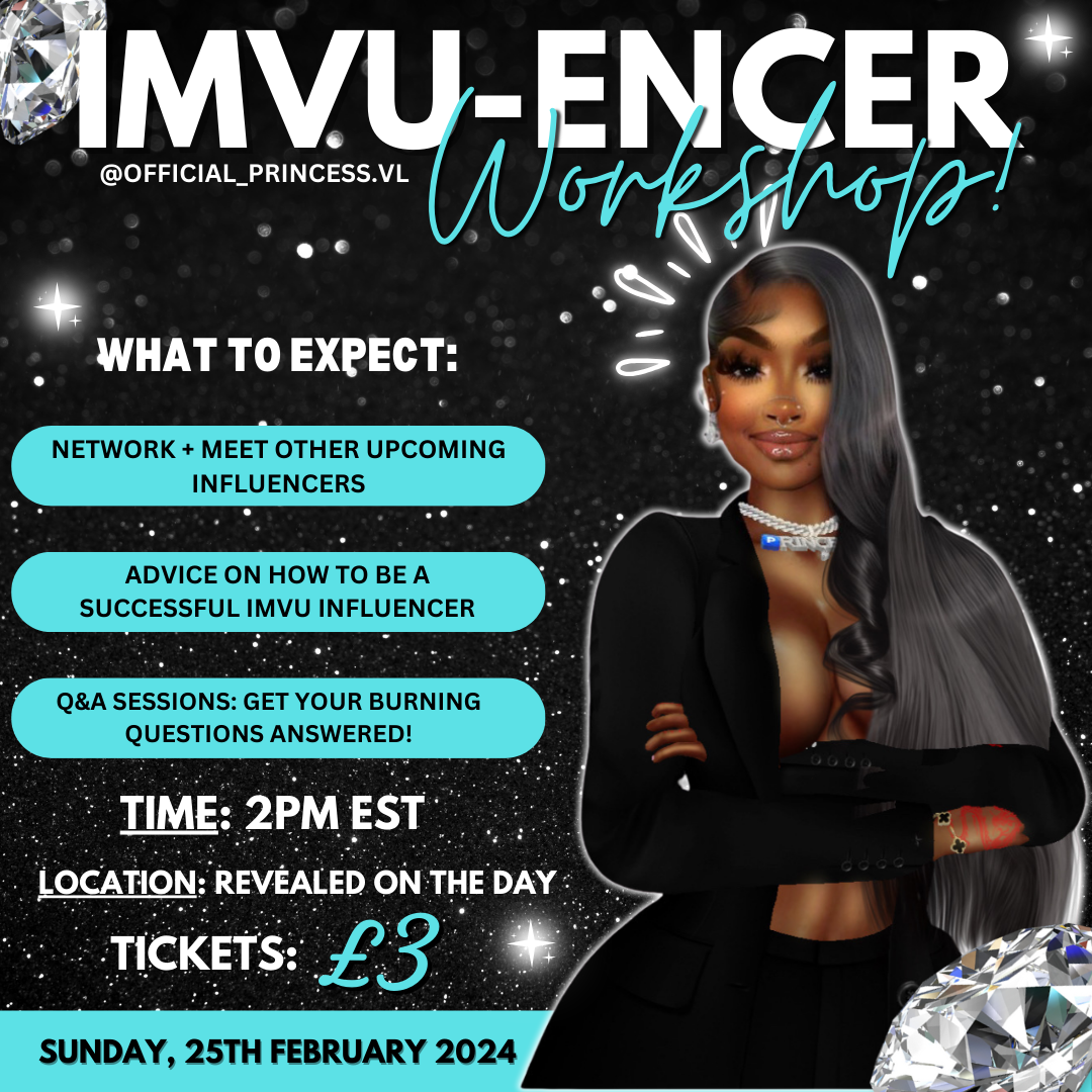 IMVU-encer Content Creator Workshop (Tickets) SOLD OUT❌ thumbnail