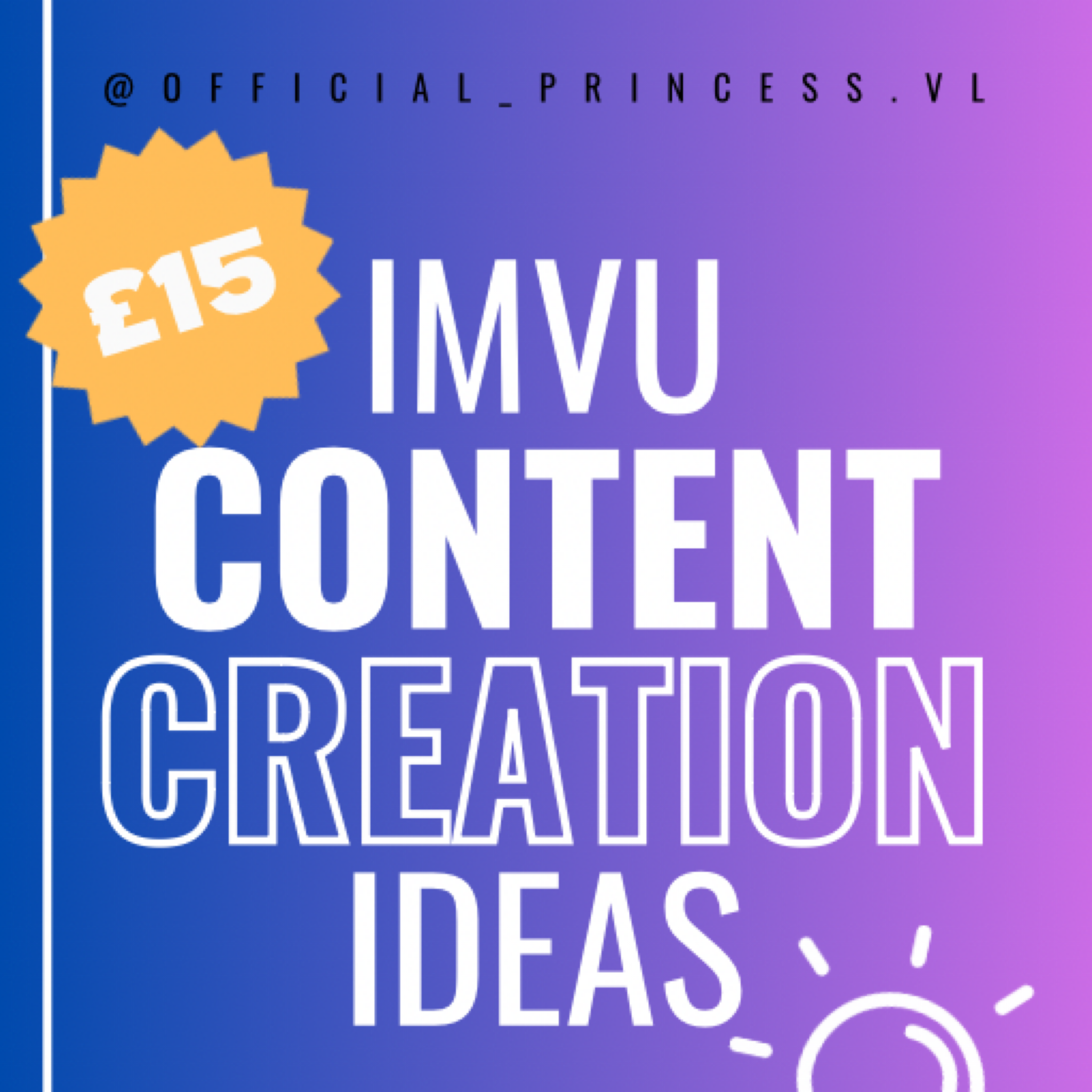 IMVU Content Creation Ideas (E-book)  thumbnail
