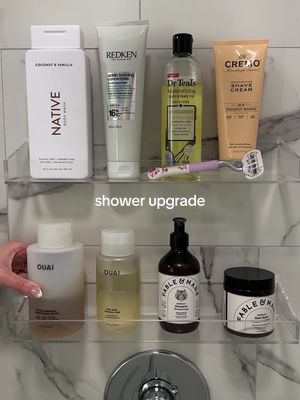 shower shelves for the win 🚿 #bathroom #bathroomorganization #bathroomorganizing #organize #organizing #organization 