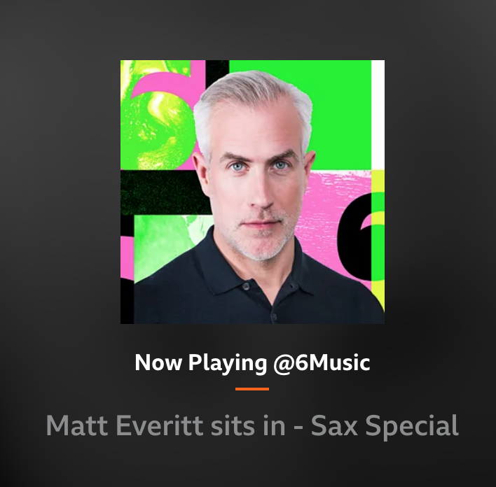 BBC6 Now Playing Sax Special thumbnail