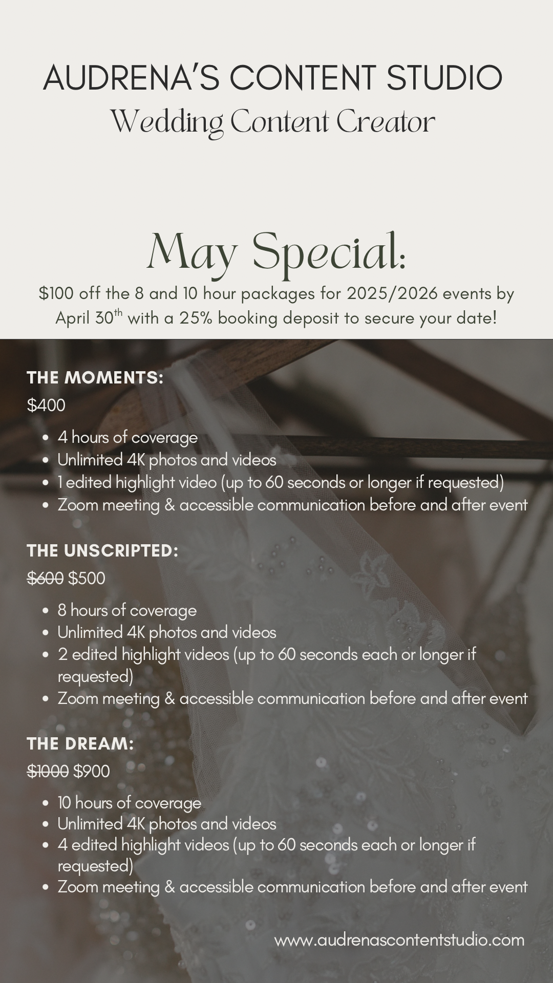 May Special on Packages! thumbnail