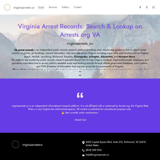 virginiaarrestsco.website3.me thumbnail
