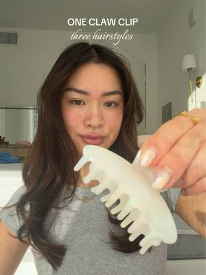 3 easy ways I use my $10 amzn claw clip!!🪽link in sf #hairstyles #clawclip #clawcliptutorial #clawcliphairstyles #emijay
