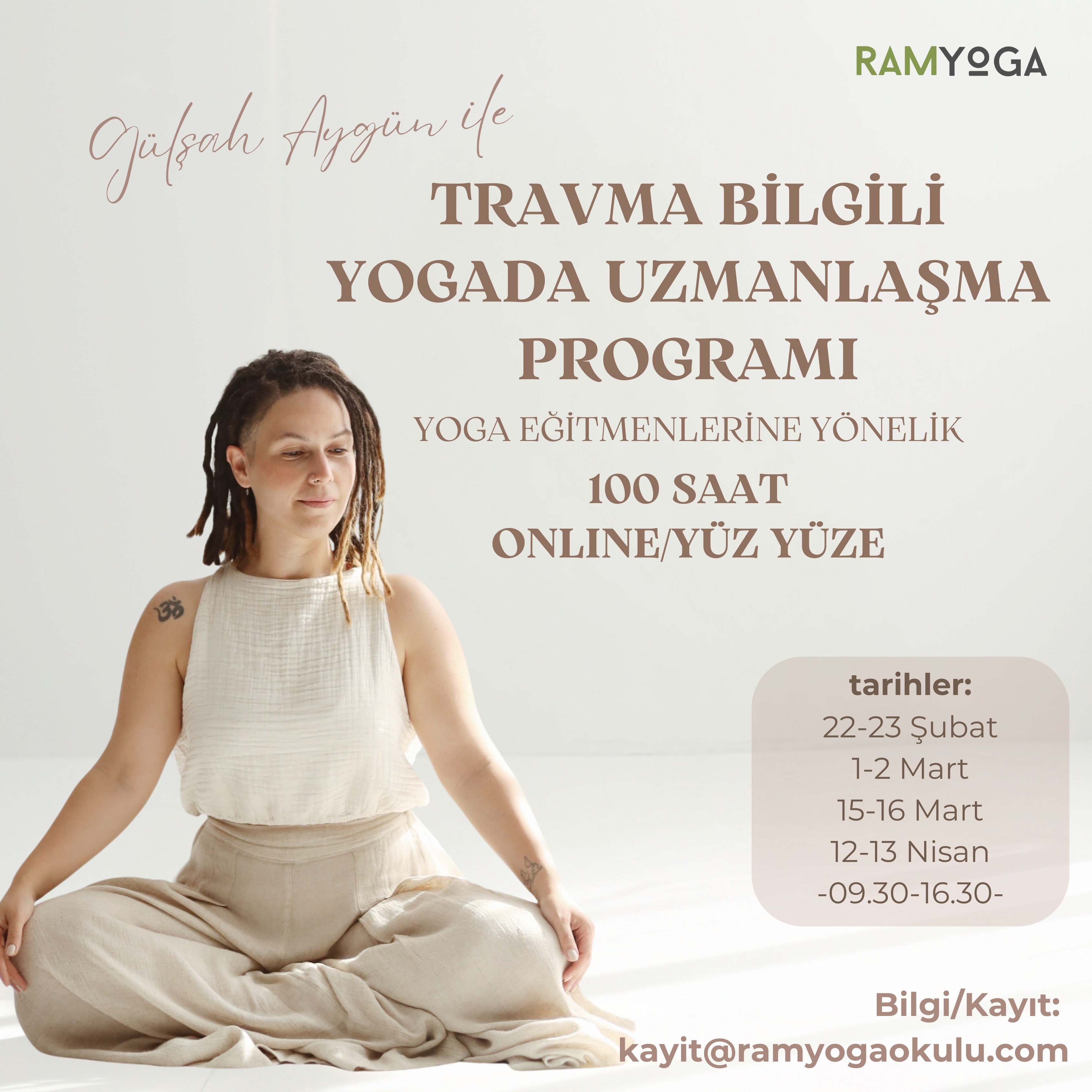 Gülşah Aygün ile 100 saat Travma Bilgili Yoga Eğitimi | Ram Yoga Okulu thumbnail