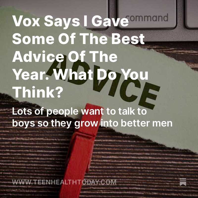 Vox Says I Gave Some Of The Best Advice Of The Year. What Do You Think? thumbnail