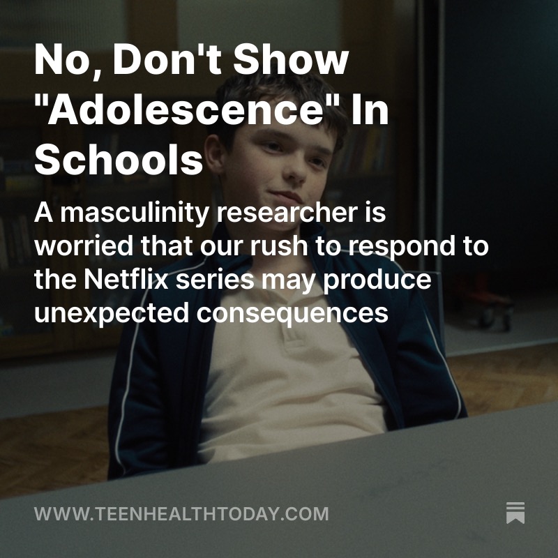No, Don't Show "Adolescence" In Schools thumbnail