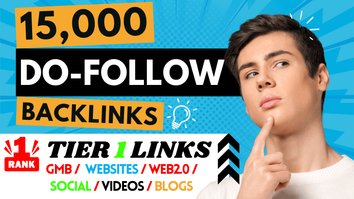 Build 15,000 Do-follow SEO Backlinks thumbnail