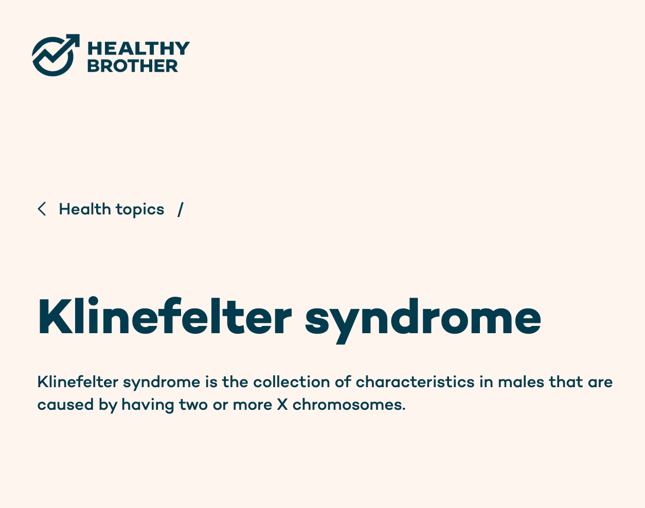 Healthy Male - Klinefelter Syndrome thumbnail