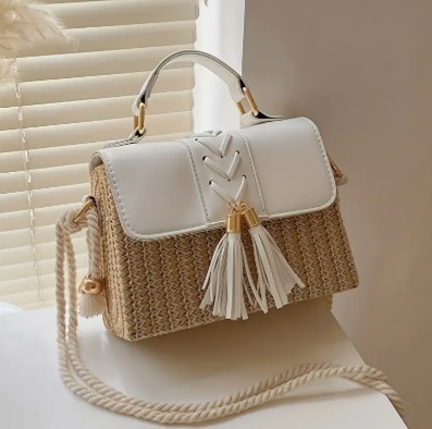 Bolsa mini tote de design simples e casual, thumbnail