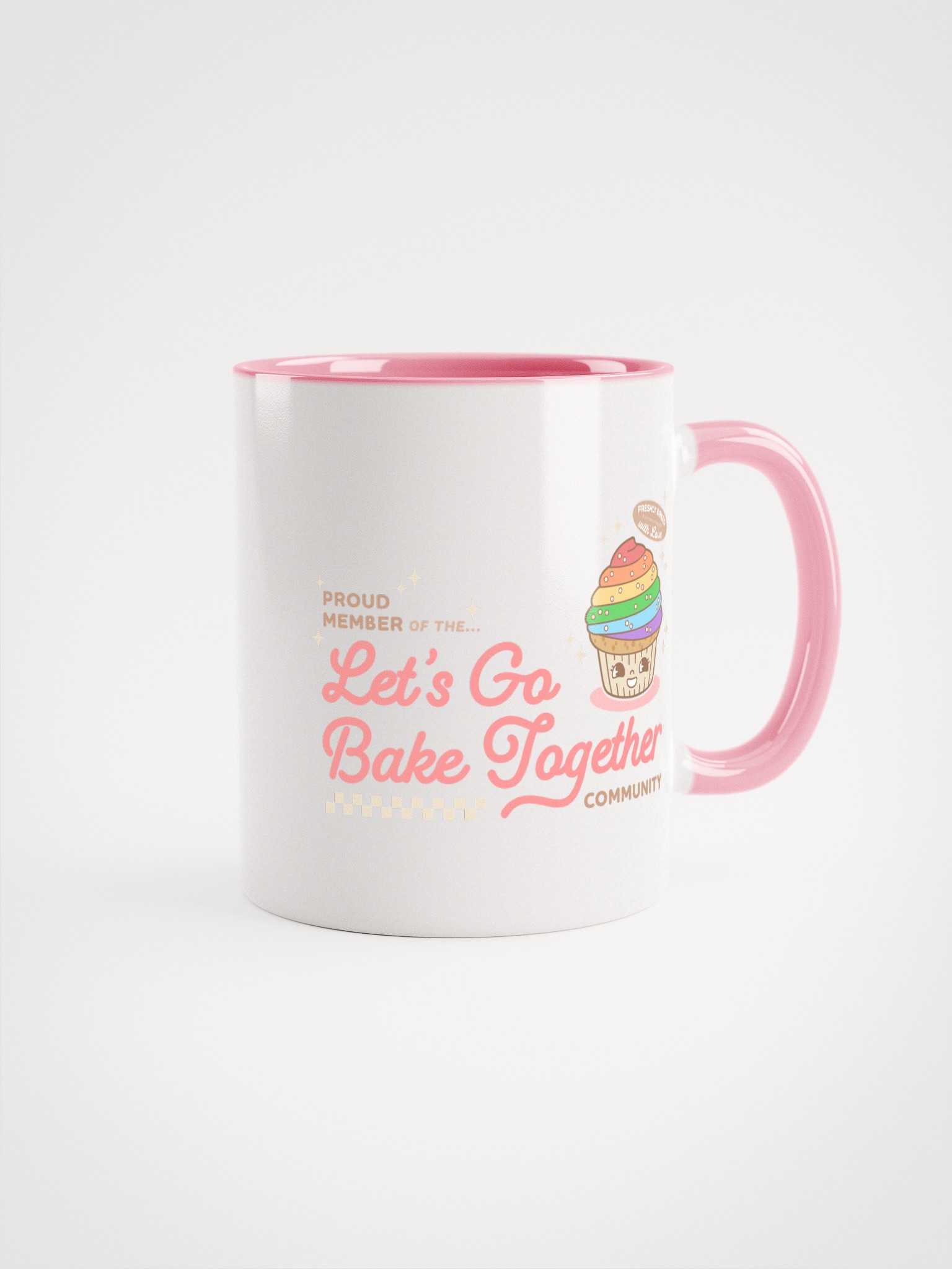 Let's Go Bake Togther - Pink Mug thumbnail