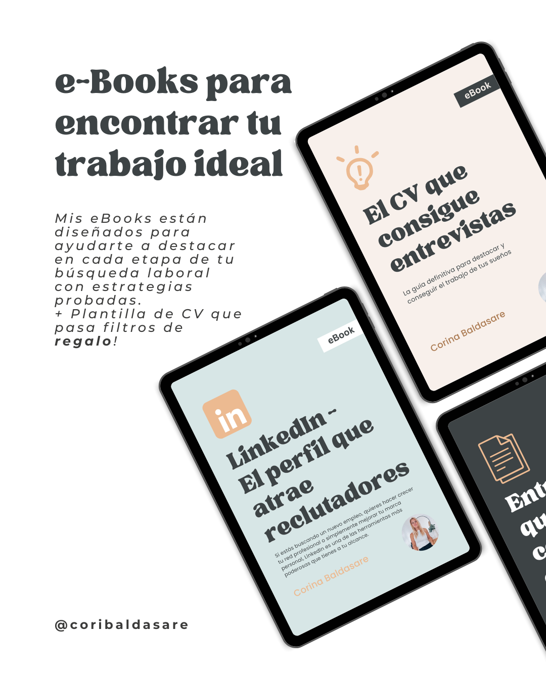 Pack 3 eBooks + plantilla CV para encontrar tu trabajo ideal thumbnail