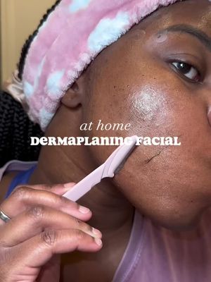 DIY dermaplaning facial at home for da girlies 🔪 dermaplaning has so many amazing benefits! || #fyp #foryoupage #organiz