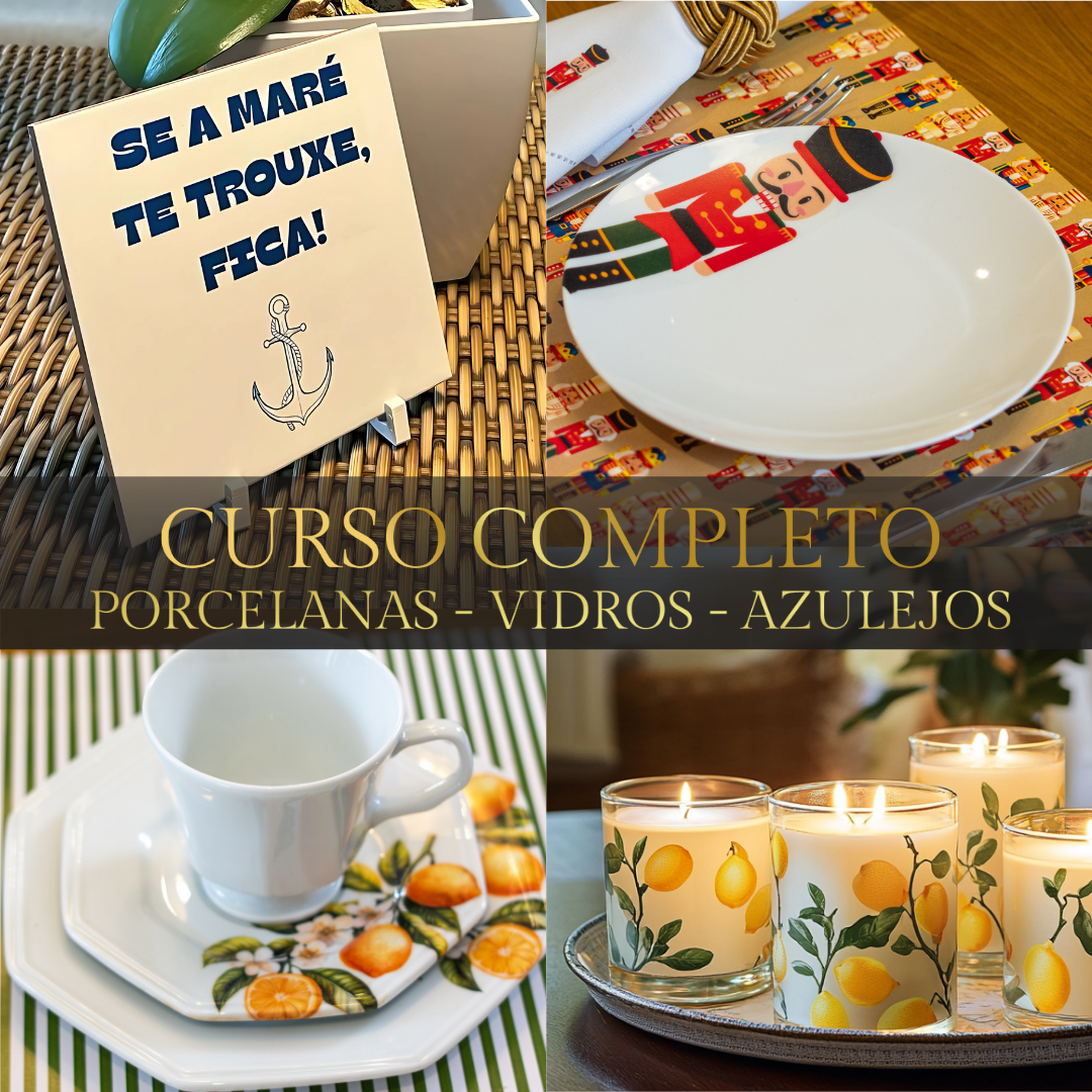 CURSO COMPLETO: PORCELANAS, VIDROS E AZULEJOS thumbnail