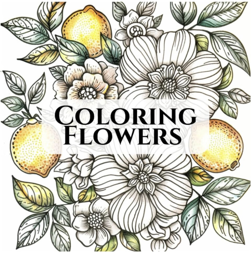 Coloring flowers: 3 thumbnail