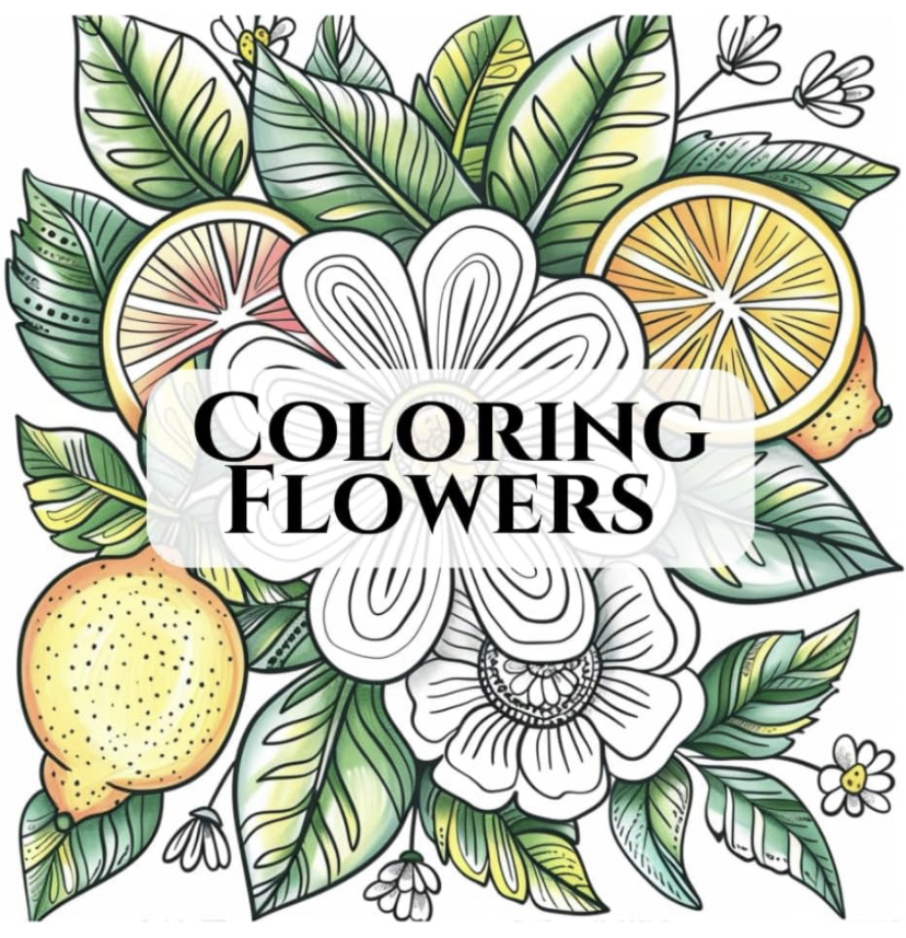 Coloring flowers: 2 thumbnail