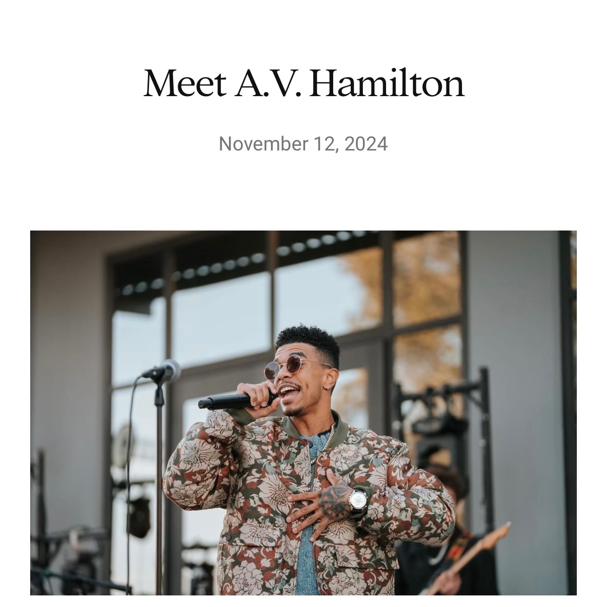 MEET A.V. HAMILTON - BoldJourney Interview   thumbnail