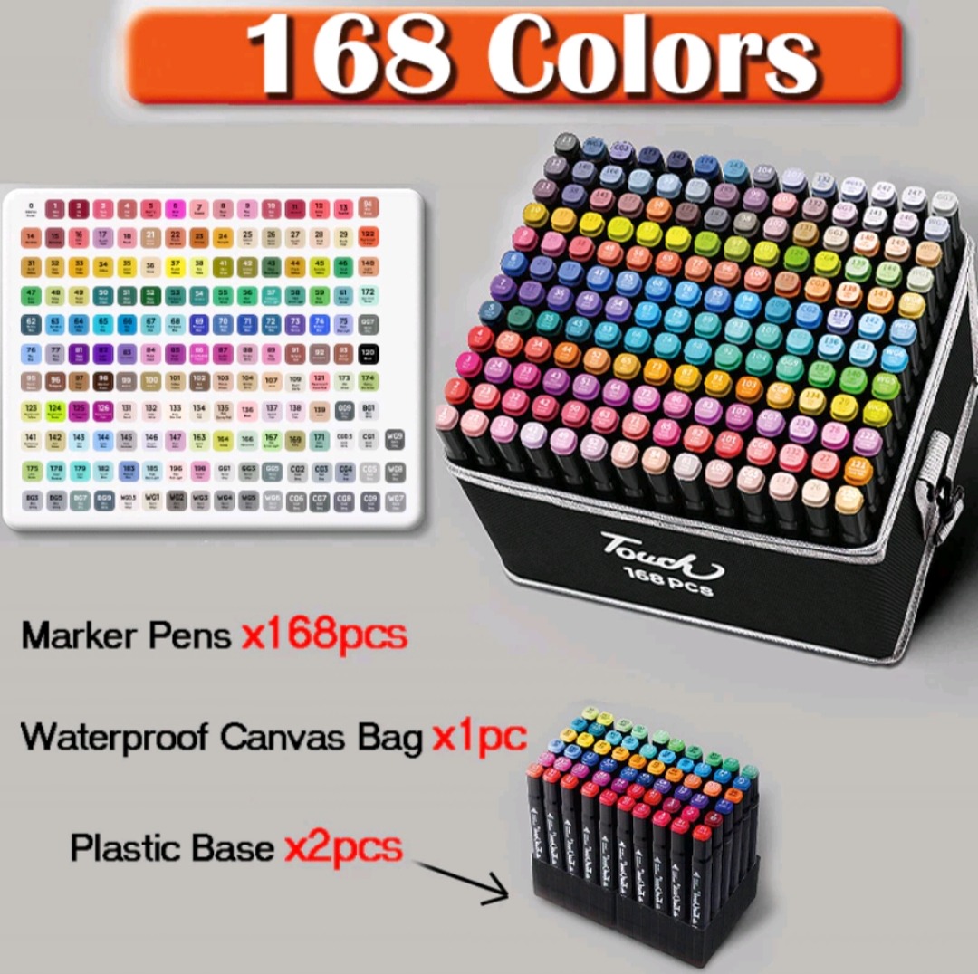 Conjunto de canetas de 168 Cores! thumbnail