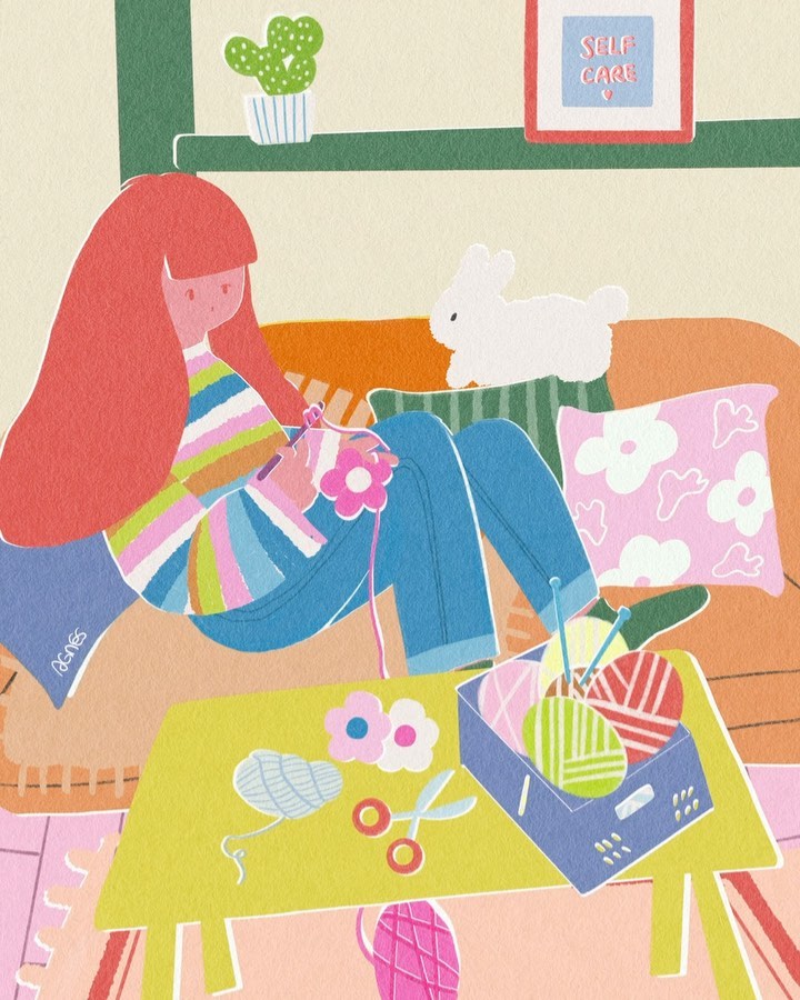 Bonne week-end🎵🧶🌼 <Enjoy a bit of 'me time' 02>

been trying out slow living recently, and capturing my favorite 'me tim