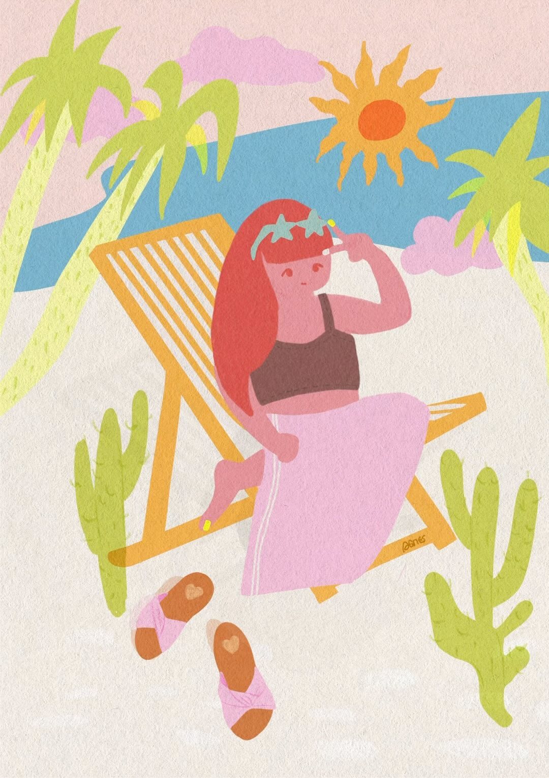 💭🌊📒⛅hello July 
Each day flows with a relaxed ease, ゆるゆるで (yuruyuru de), as if time itself has slowed to match the lazy,