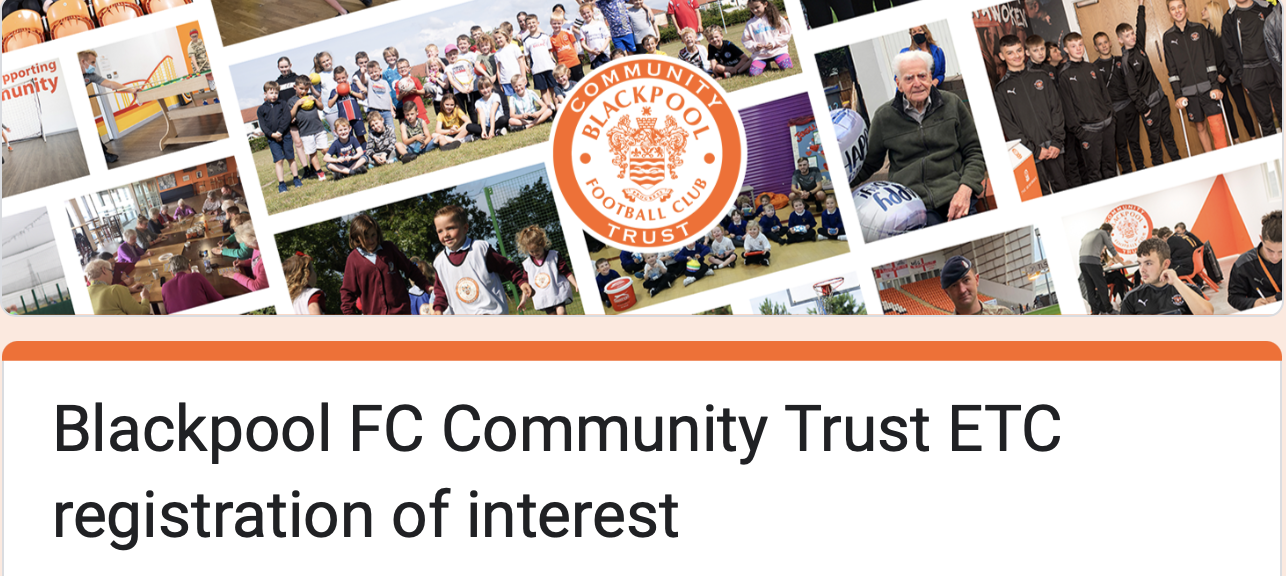 Blackpool FC Community Trust ETC thumbnail