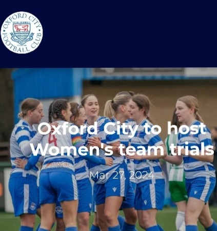 Oxford City Women's Trials 2024/2025 thumbnail