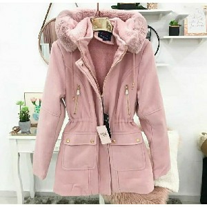 Parka lã batida femenina  thumbnail
