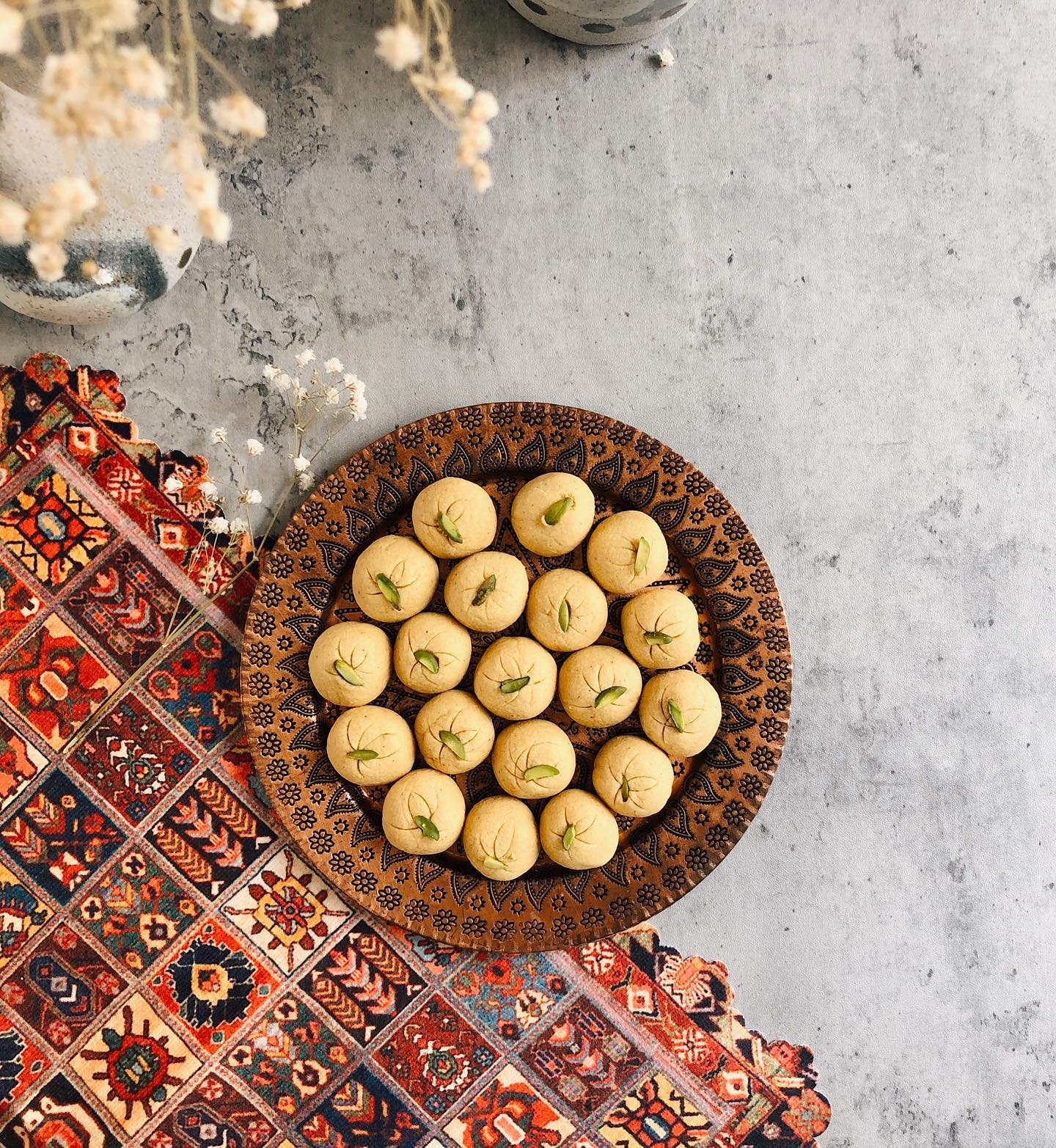 Norouz is less than three weeks away and these Gluten free vegan chickpea cookies aka “Nokhodchi” cookies are one of the