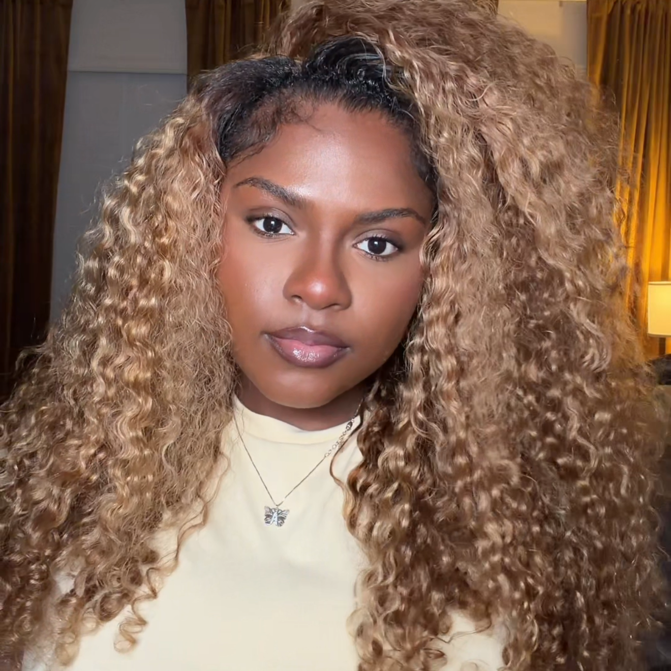ISEE Highlight Burmese Curly Half Wig 250% 24 inch thumbnail