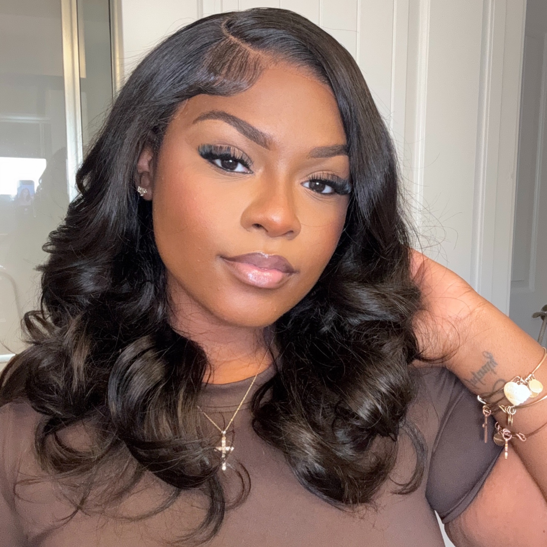 Celie Hair❤️Natural C Part Pre-styled Loose Body Butterfly Haircuts 13×6 Glueless Wig|Code: "TIKTOK" get 30% off thumbnail