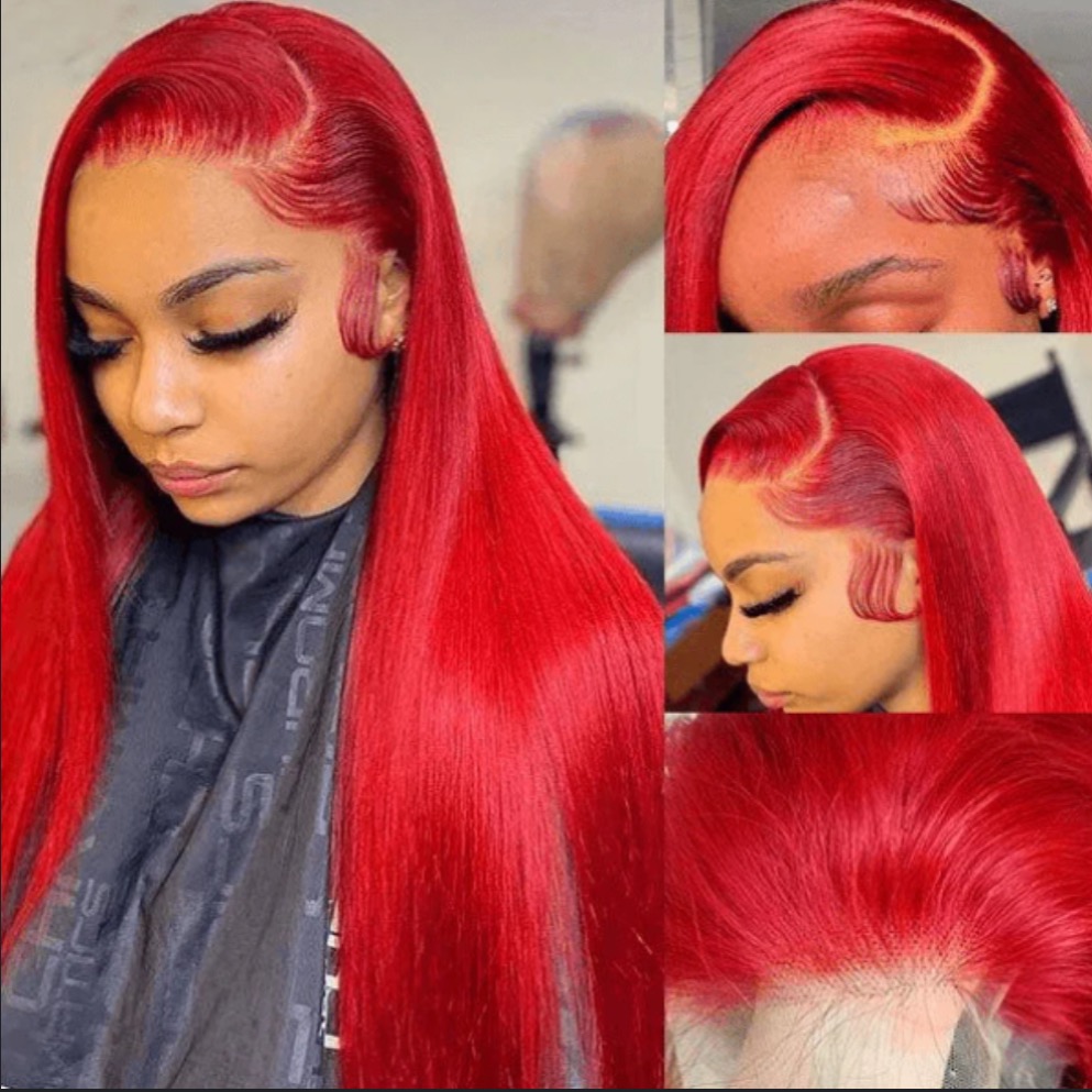 Tunefulhair.com 30 inches Red Frontal Wig Only for $179 thumbnail