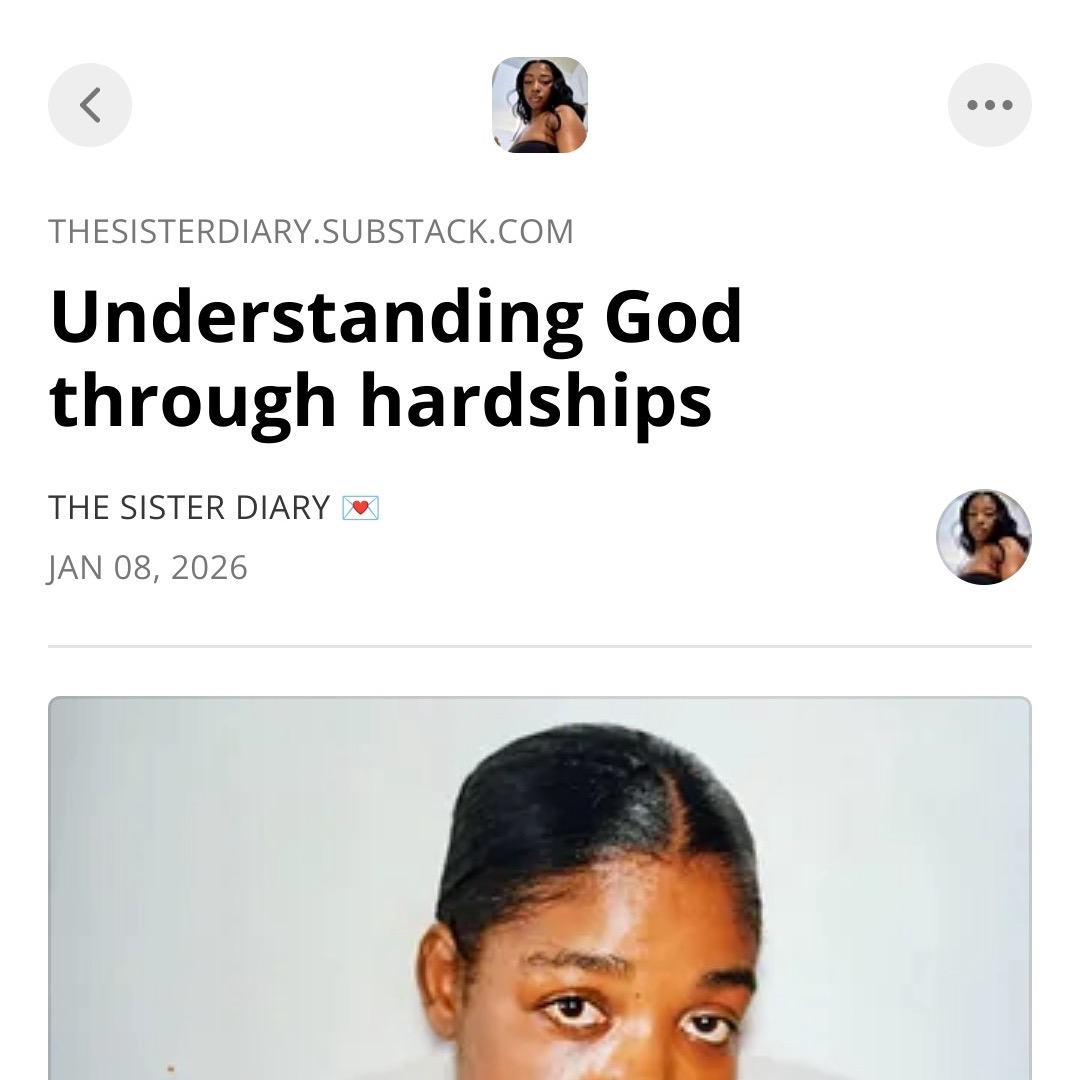 Understanding God through hardships 💌 thumbnail