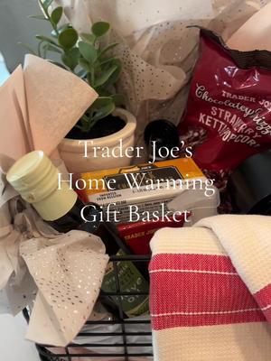 Welcome home gift basket for my clients was inspired by @Trader Joe's  #giftideas #giftbasket #gift #traderjoes #spring 