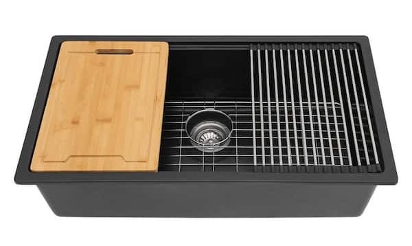 black quartz composite sink thumbnail