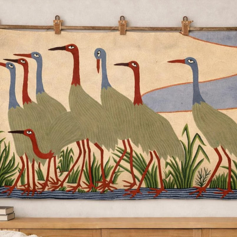 crane tapestry thumbnail