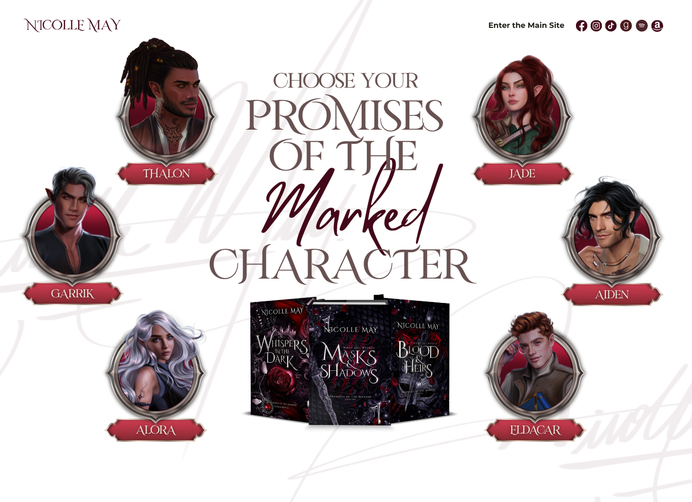 Hi! If you've found this site, good news... Nicolle May now has a website! Please follow this link and happy reading. thumbnail