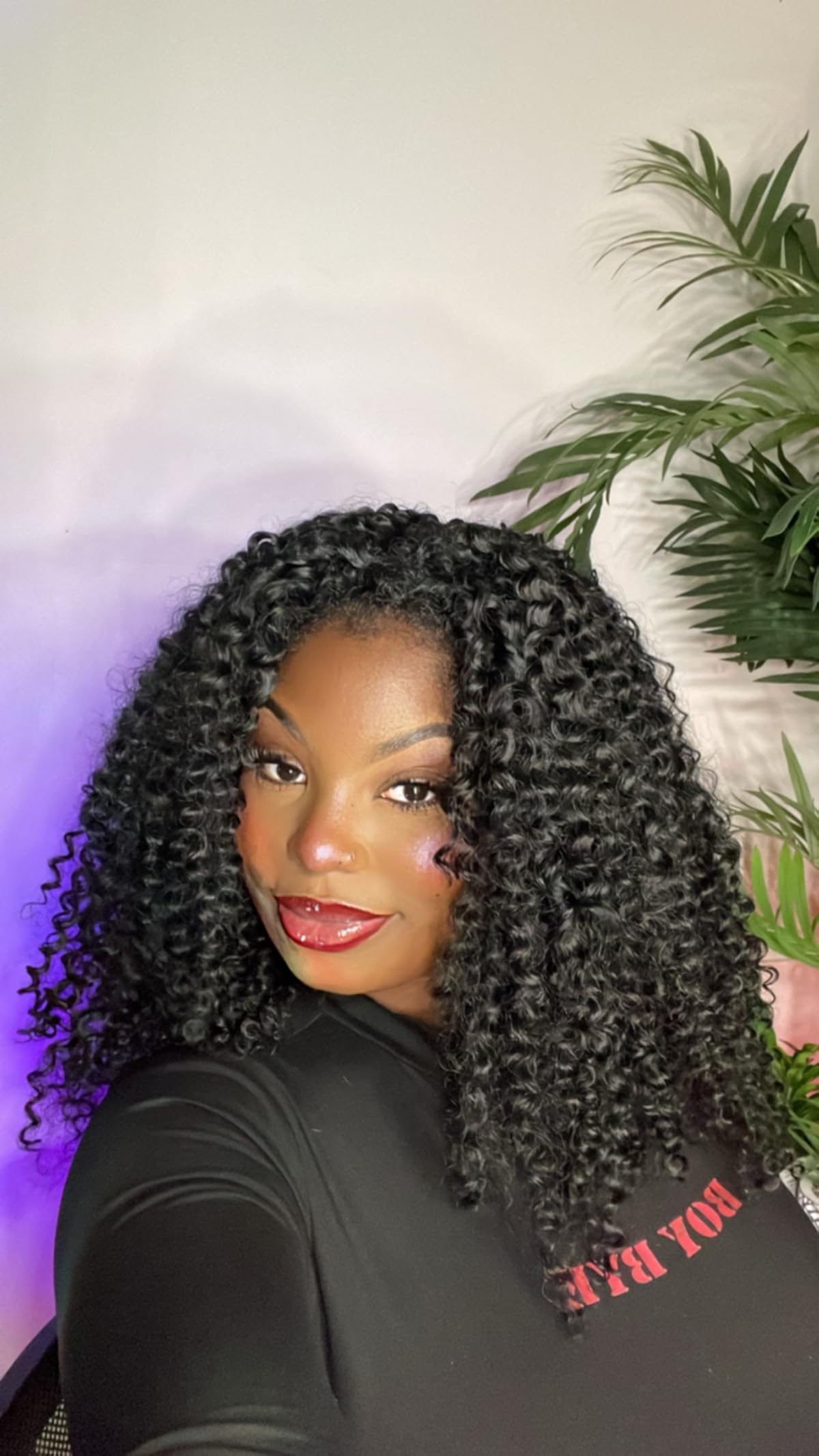 Curly synthetic Half wig  thumbnail