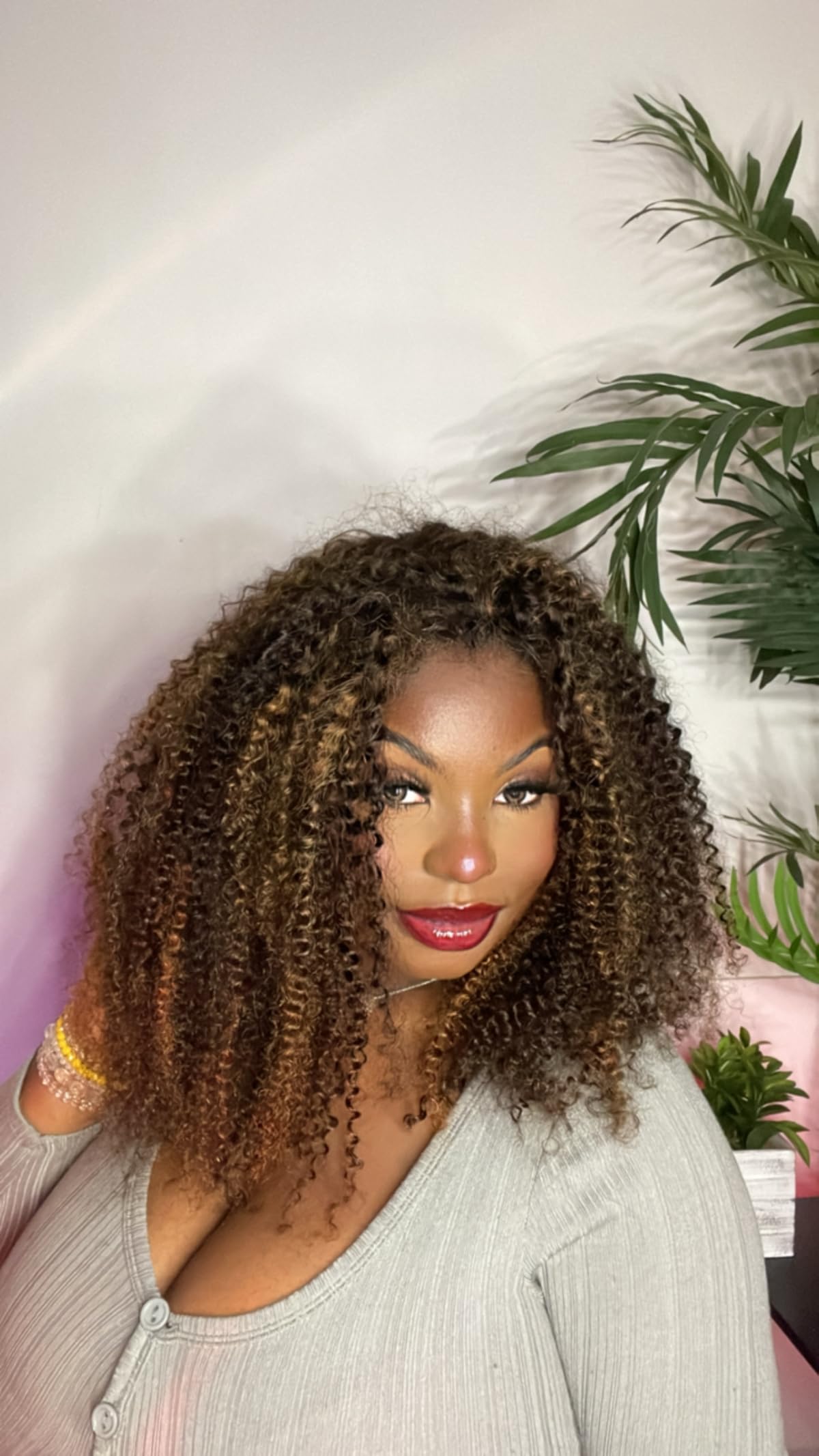 CurlyMeHair highlighted curly half wig  thumbnail