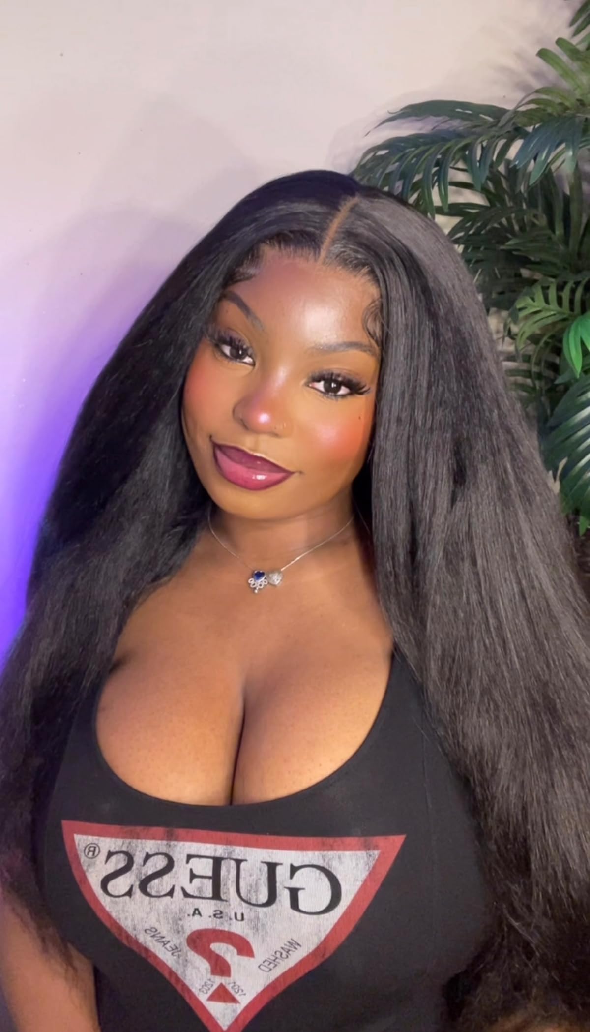 360 YAKI straight synthetic wig  thumbnail