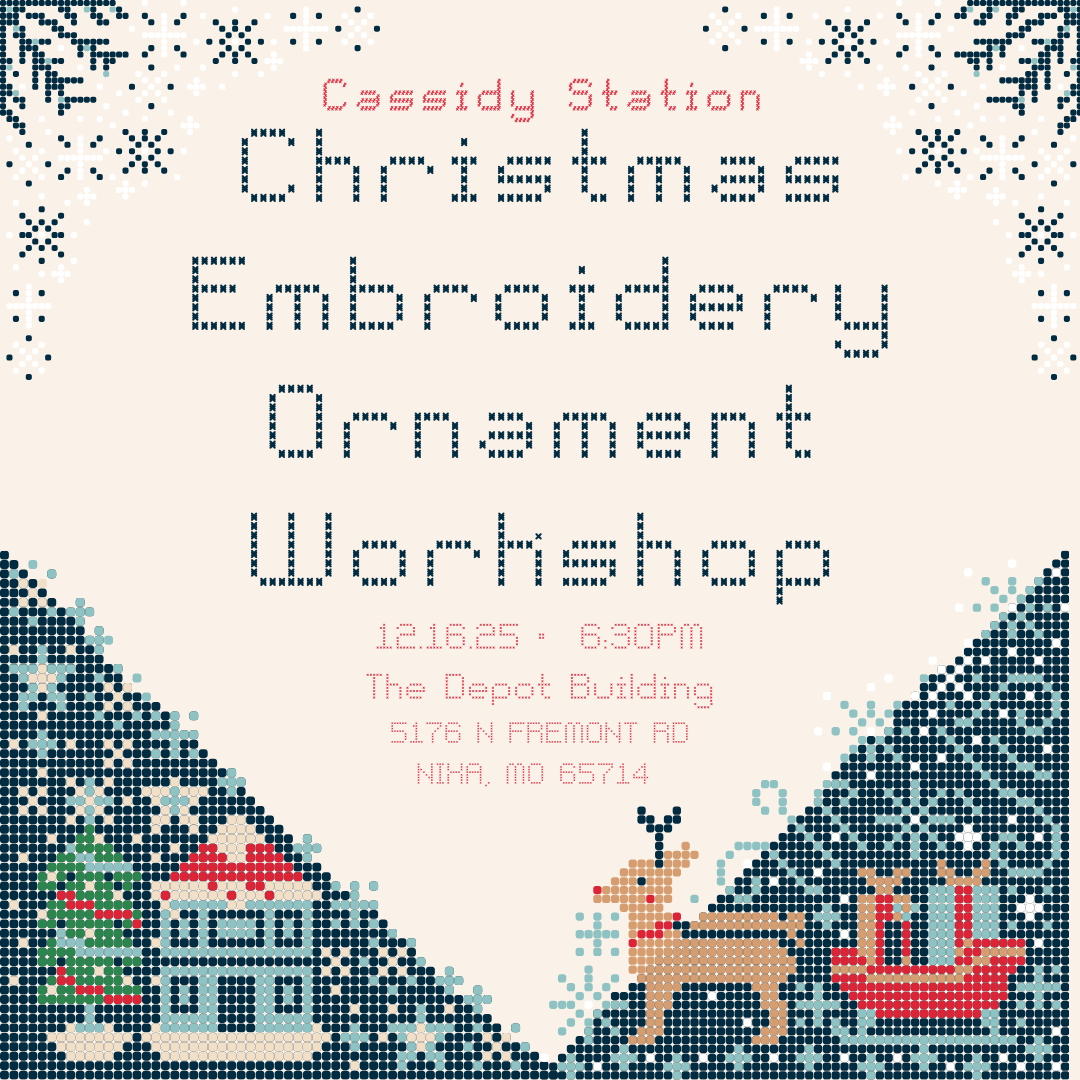 December 16th | Christmas Embroidery Ornament Workshop thumbnail