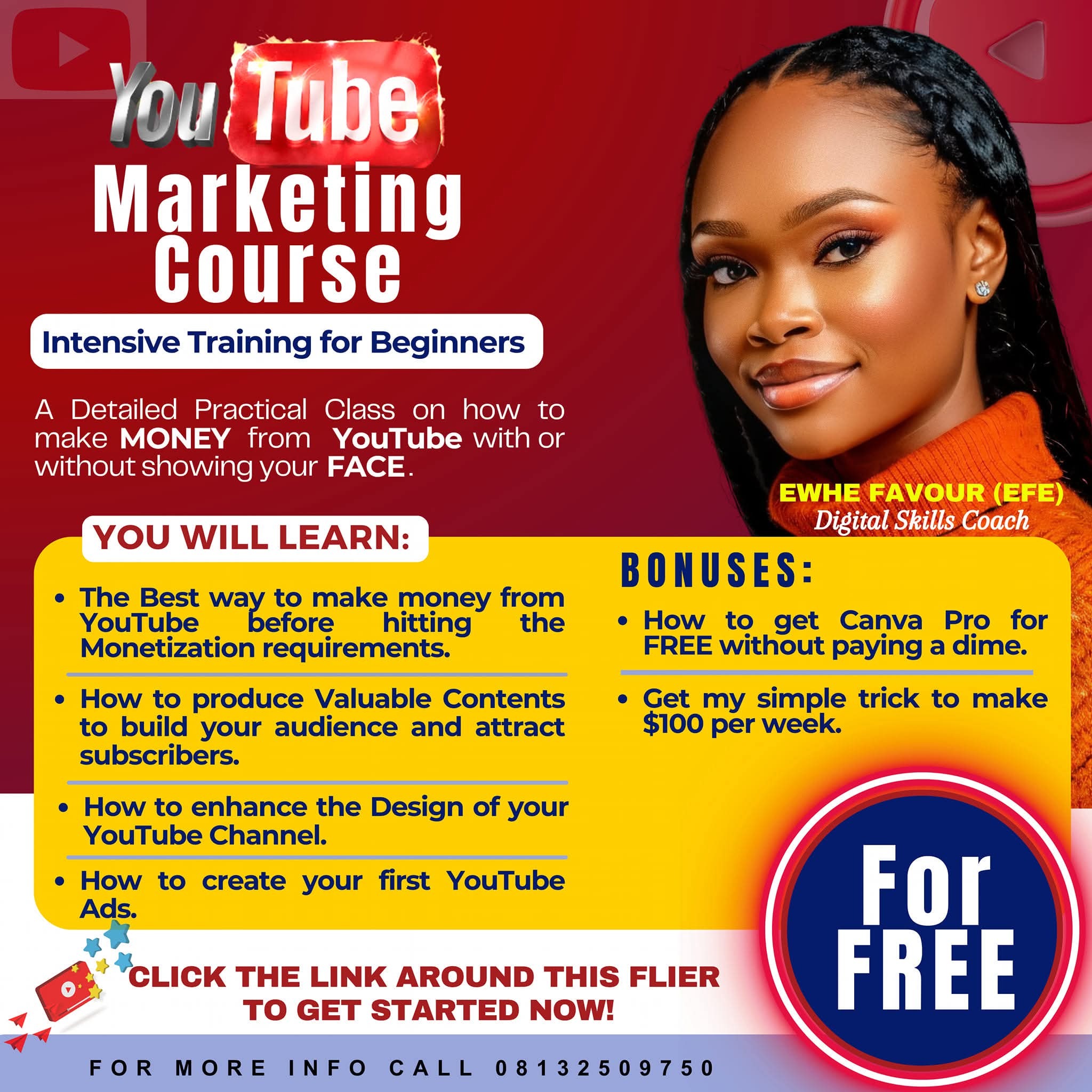 Learn How To Make Money on YouTube for FREE! thumbnail