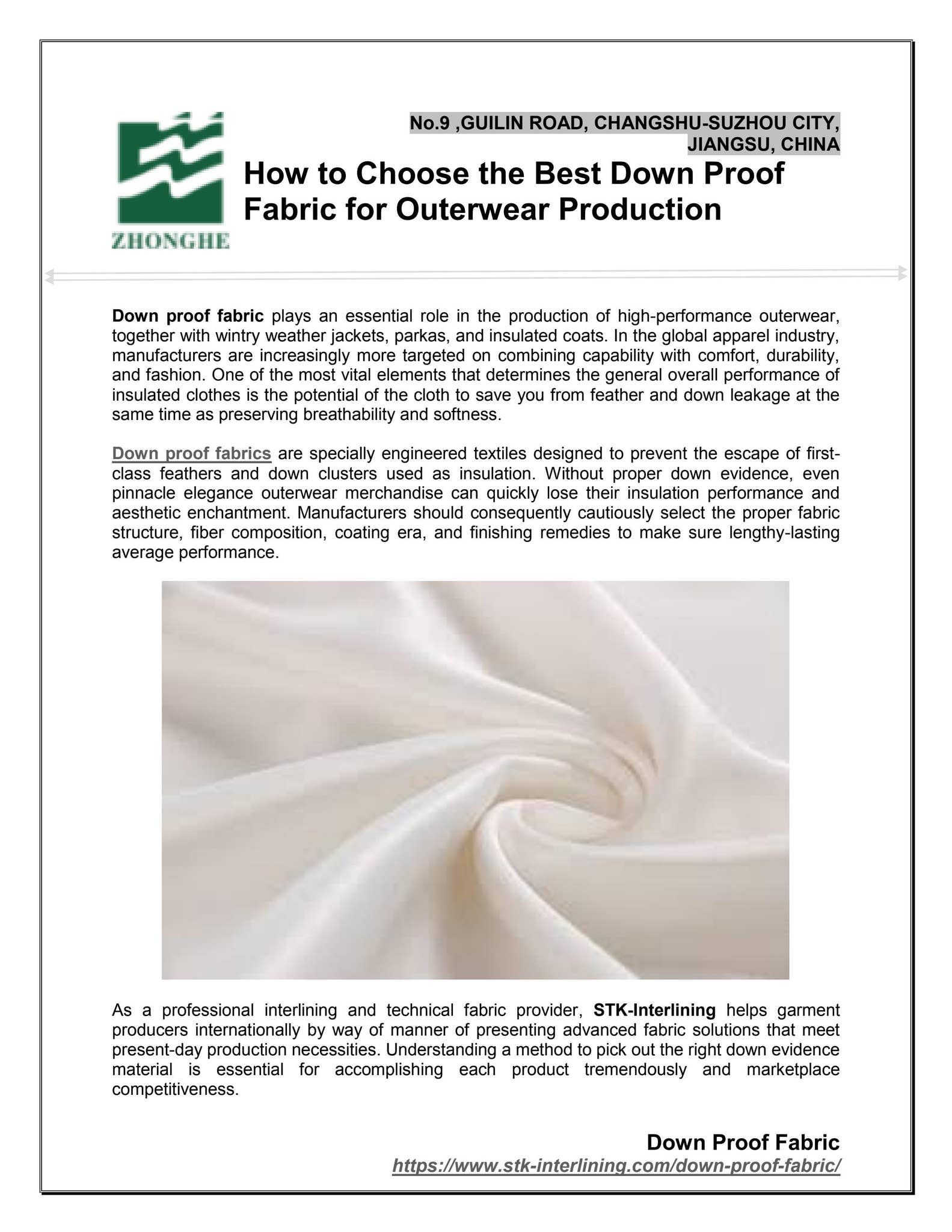 How to Choose the Best Down Proof Fabric for Outerwear Production thumbnail