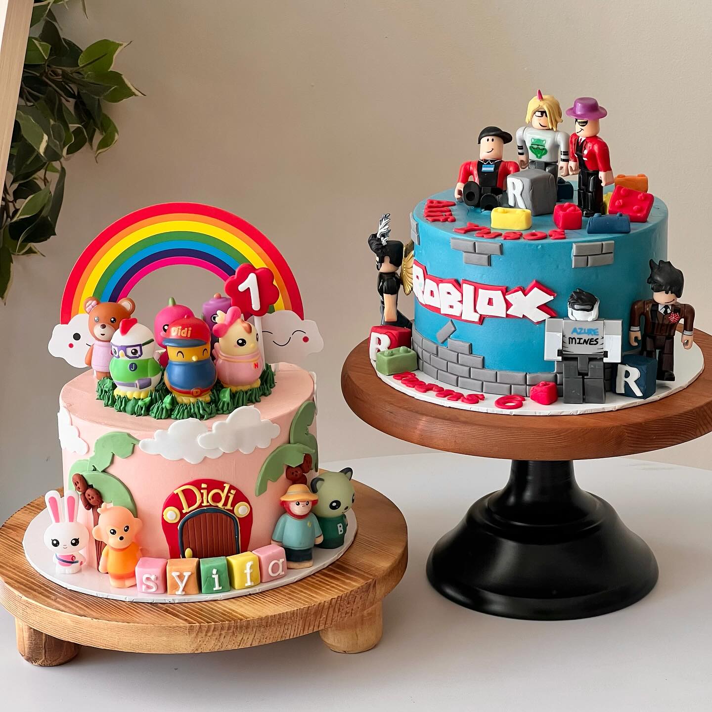 6” Nutella Double Choc Cake with Didi & Friends theme 🧸 &  6” Nutella Double Choc Cake with Roblox theme 🤖 Thank you for