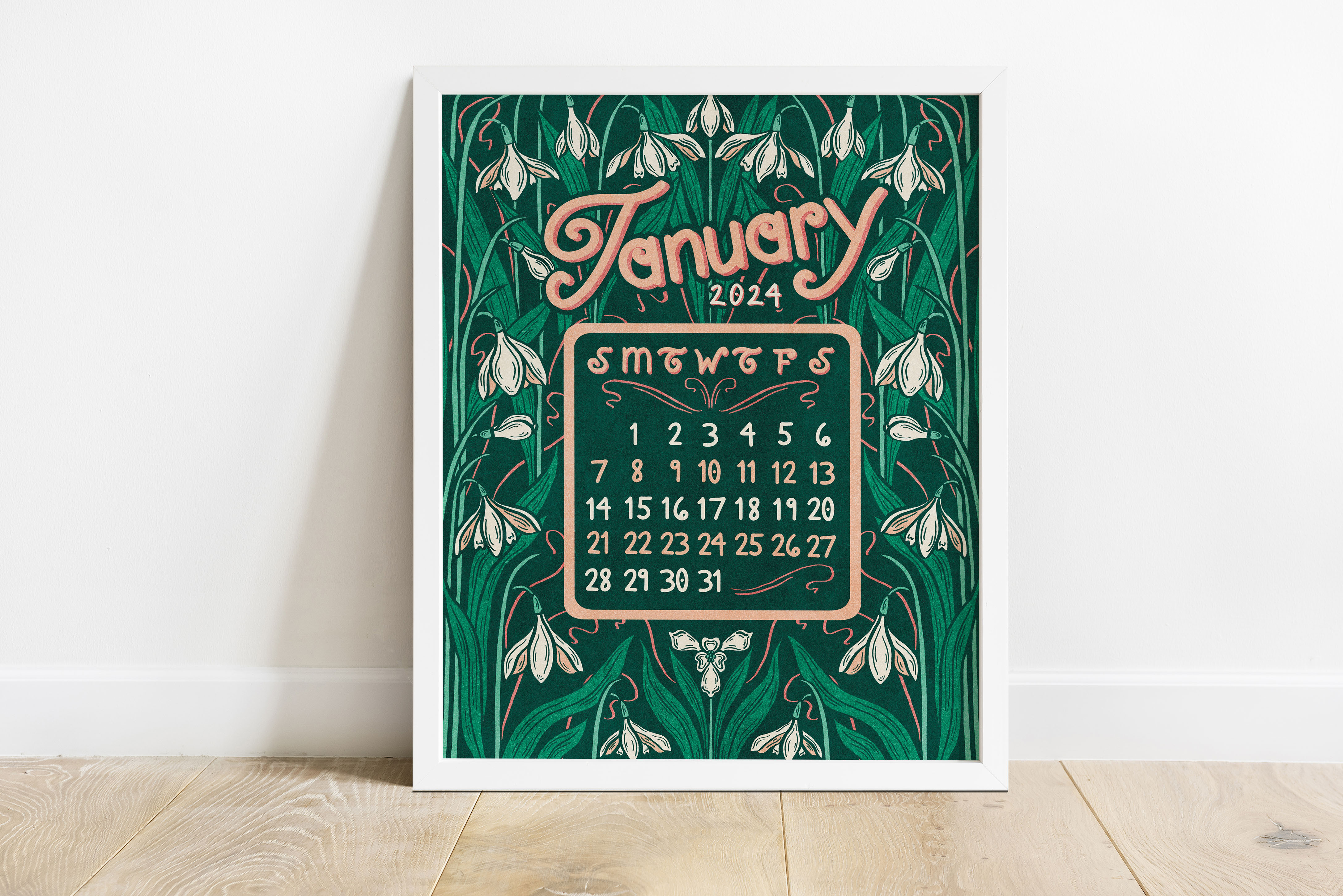 Free Printable Month-at-a-Glance Calendar! thumbnail